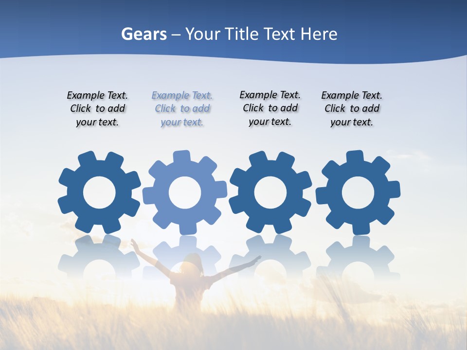 Sunrise Sun Colors PowerPoint Template