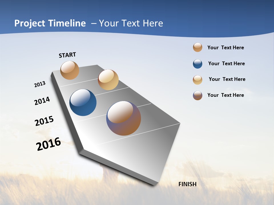 Sunrise Sun Colors PowerPoint Template