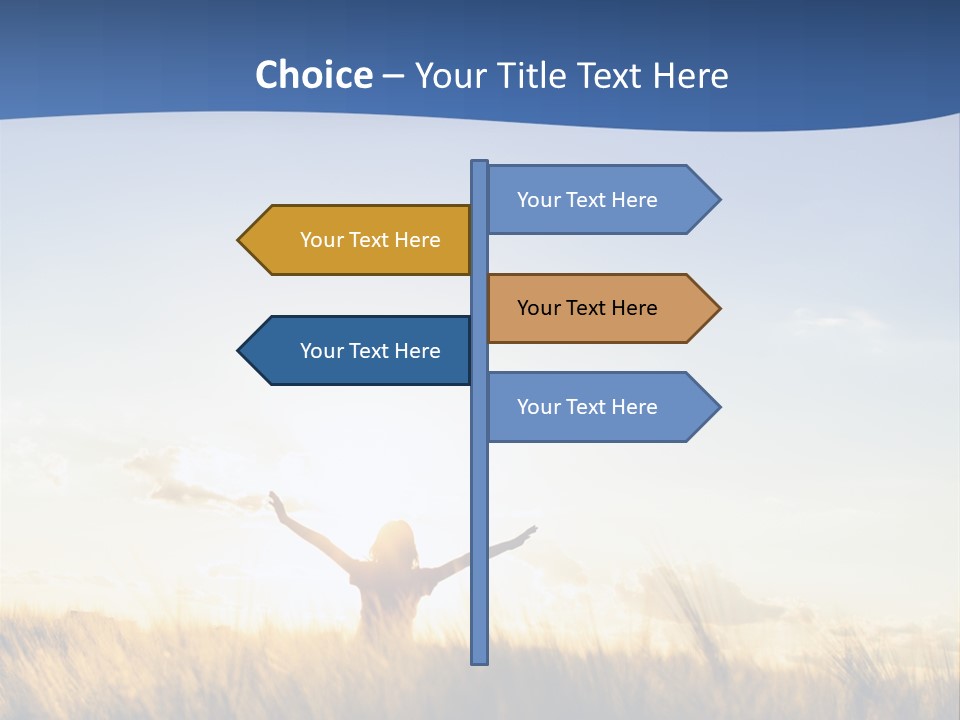 Sunrise Sun Colors PowerPoint Template