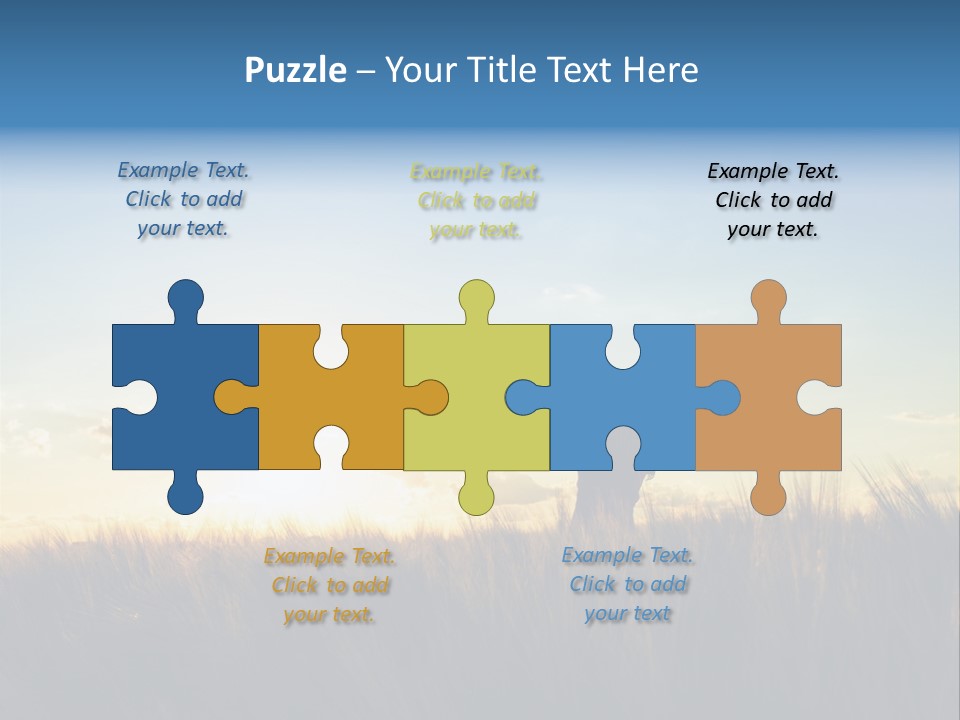 Human Sunset Caucasian PowerPoint Template