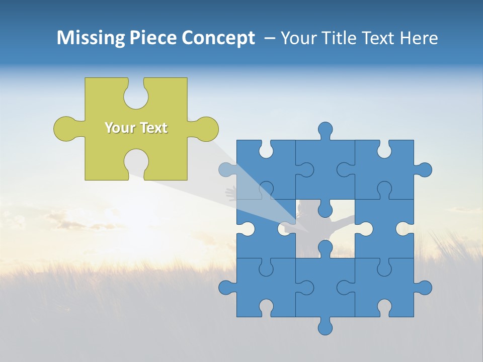 Human Sunset Caucasian PowerPoint Template