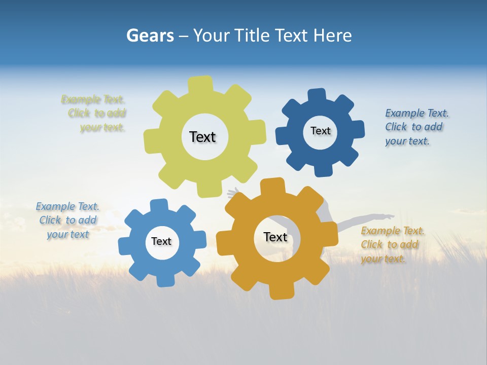 Human Sunset Caucasian PowerPoint Template