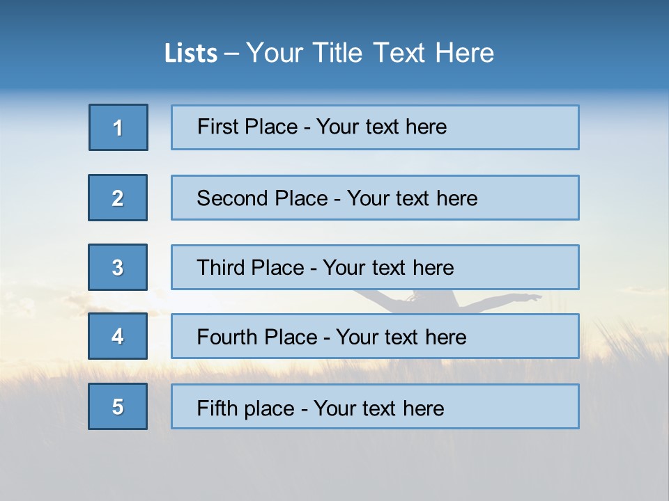 Human Sunset Caucasian PowerPoint Template