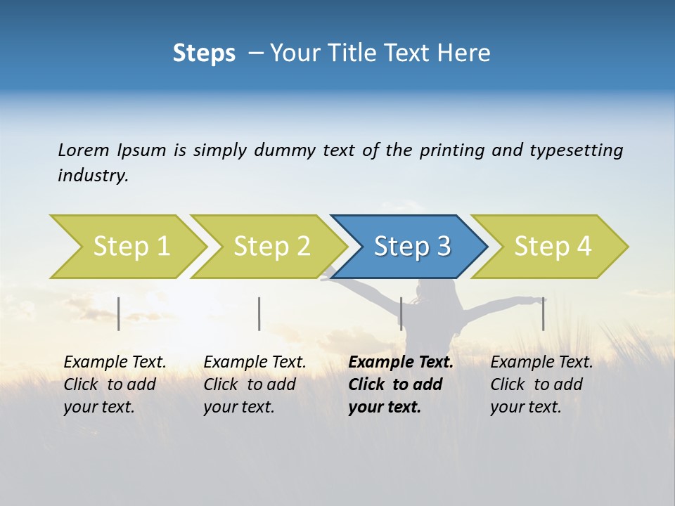 Human Sunset Caucasian PowerPoint Template