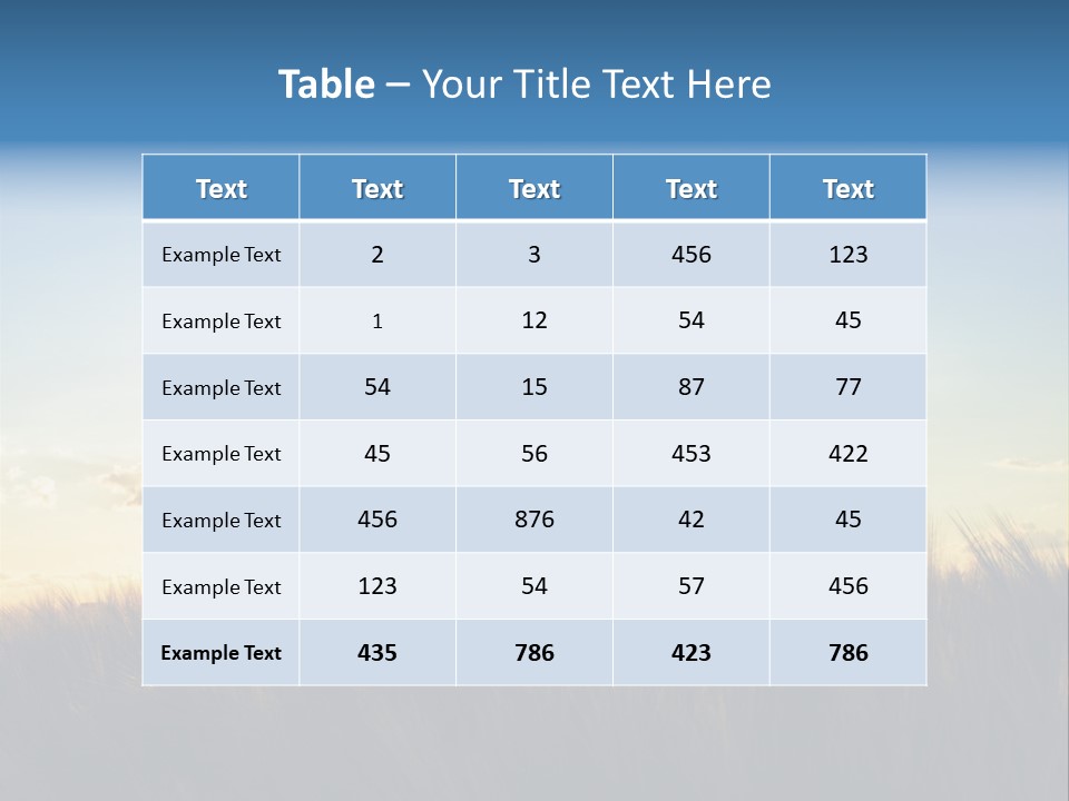 Human Sunset Caucasian PowerPoint Template