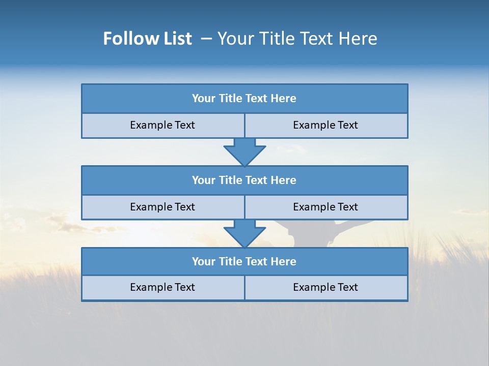Human Sunset Caucasian PowerPoint Template