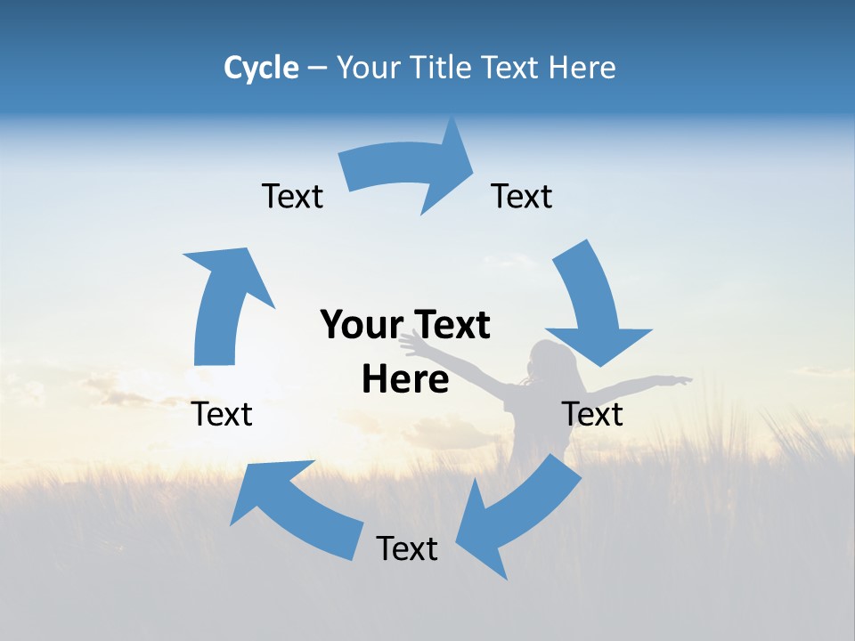 Human Sunset Caucasian PowerPoint Template