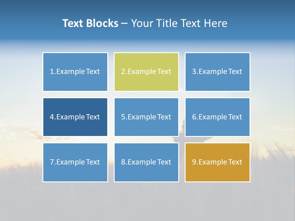 Human Sunset Caucasian PowerPoint Template