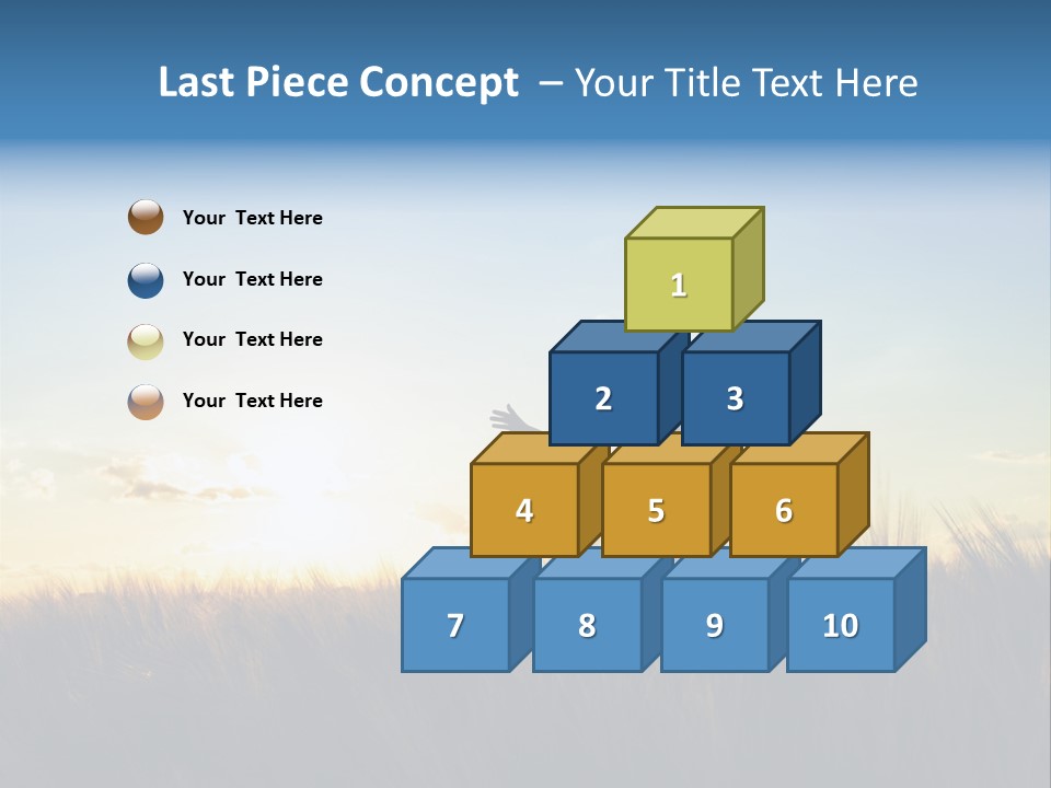 Human Sunset Caucasian PowerPoint Template