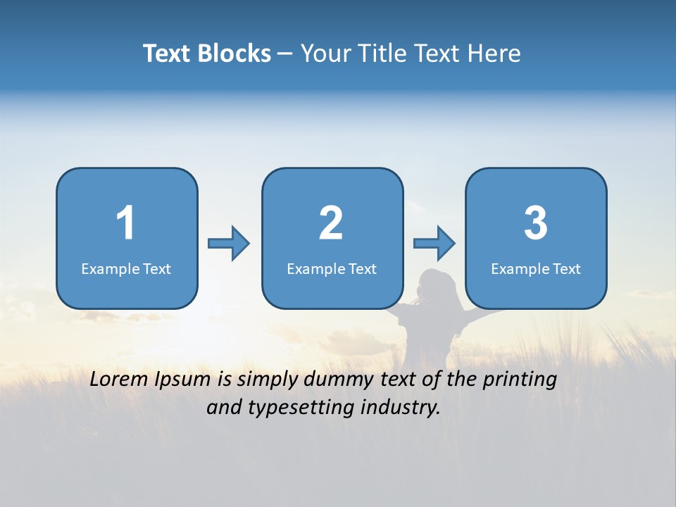 Human Sunset Caucasian PowerPoint Template