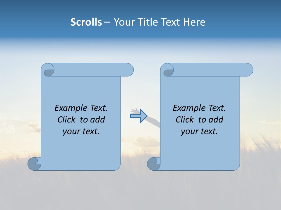 Human Sunset Caucasian PowerPoint Template