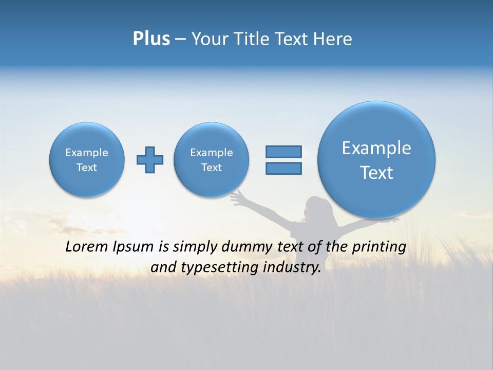 Human Sunset Caucasian PowerPoint Template