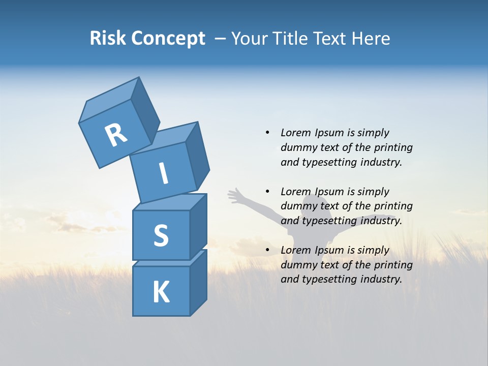 Human Sunset Caucasian PowerPoint Template