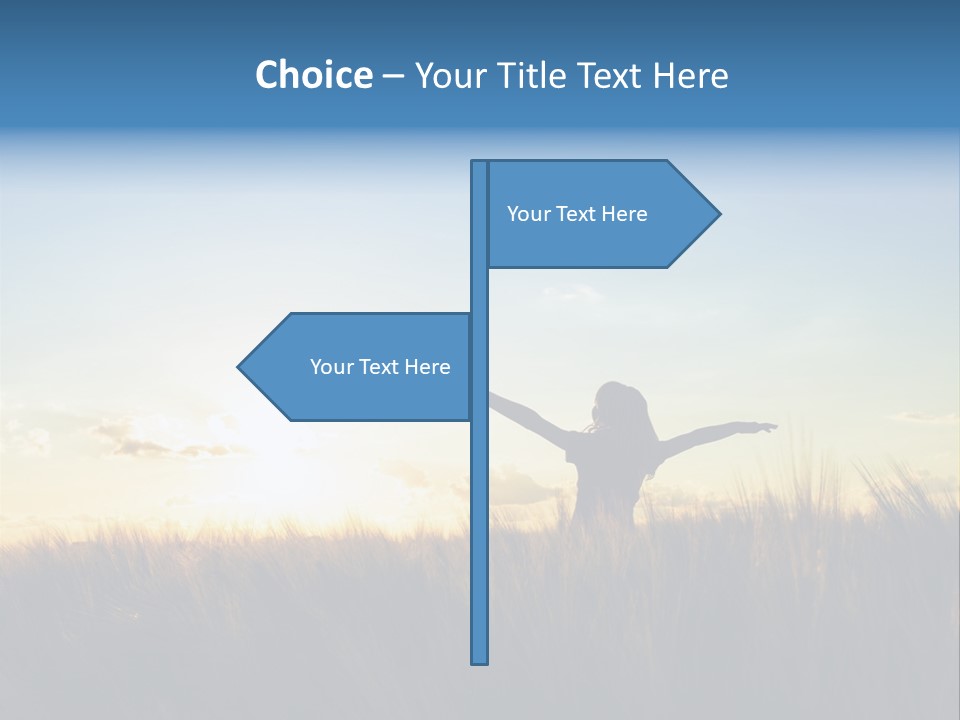 Human Sunset Caucasian PowerPoint Template