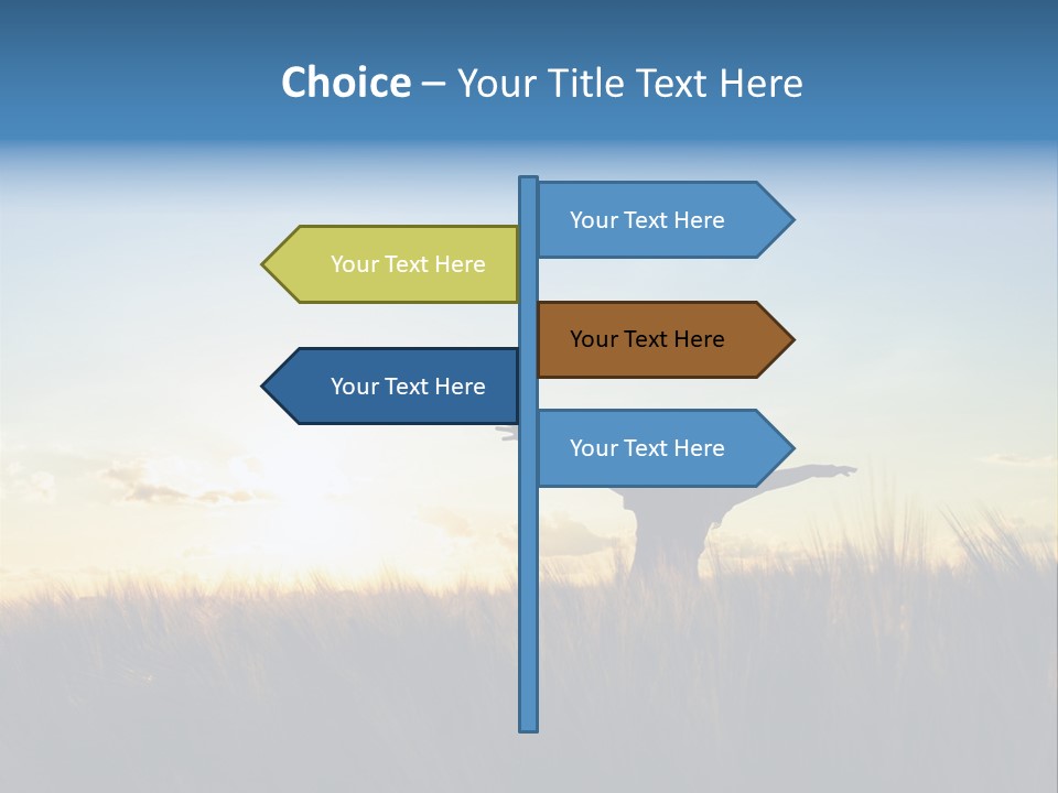 Human Sunset Caucasian PowerPoint Template
