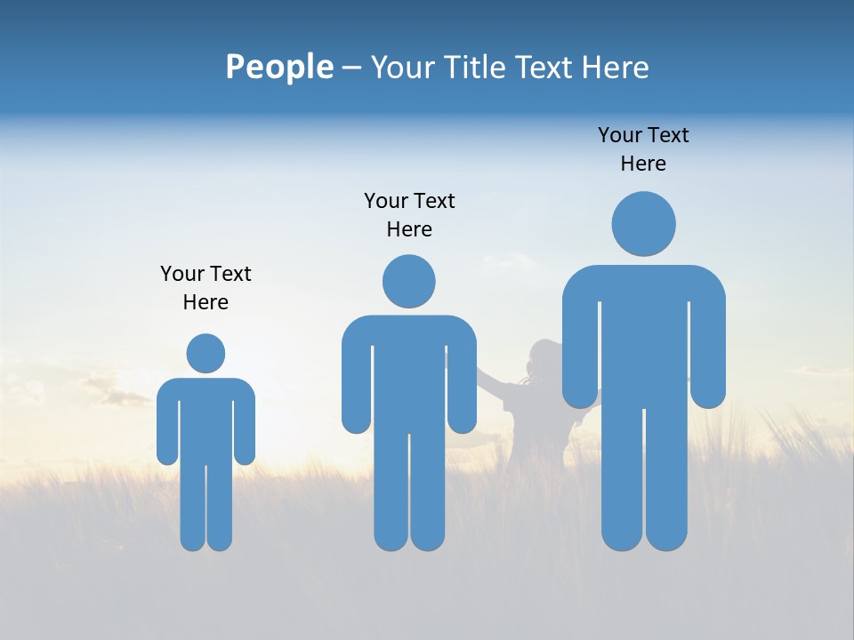 Human Sunset Caucasian PowerPoint Template