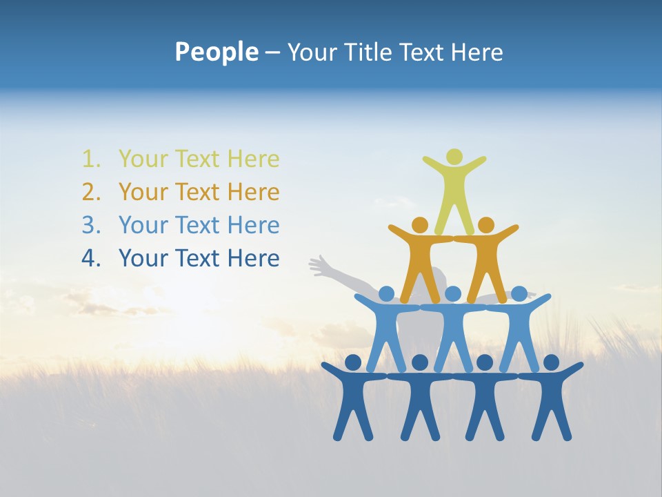 Human Sunset Caucasian PowerPoint Template