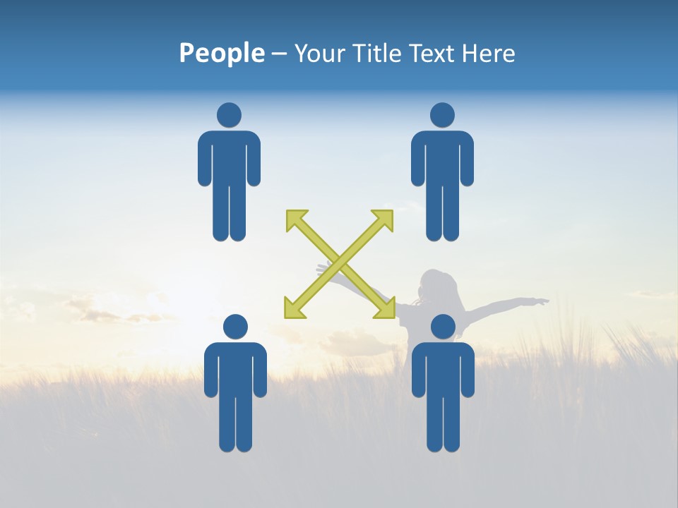 Human Sunset Caucasian PowerPoint Template