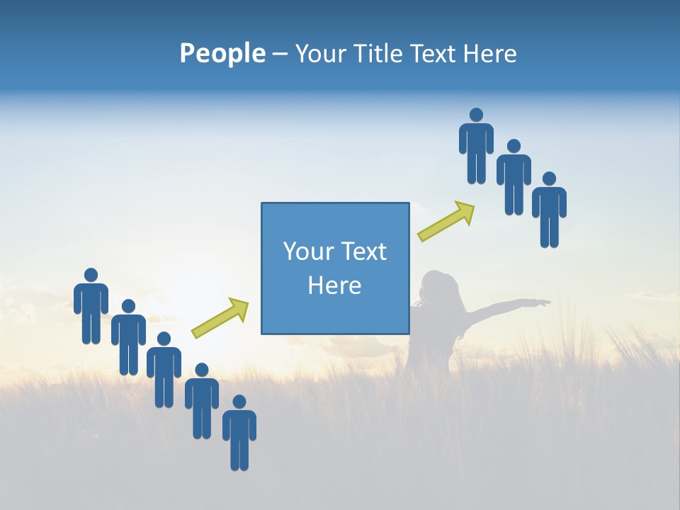 Human Sunset Caucasian PowerPoint Template