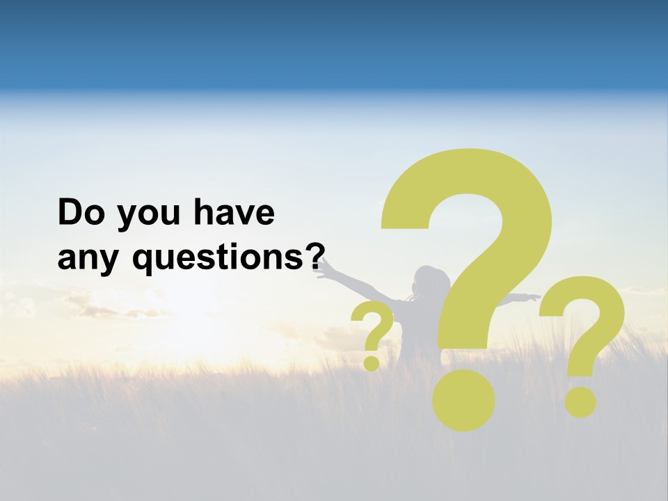 Human Sunset Caucasian PowerPoint Template