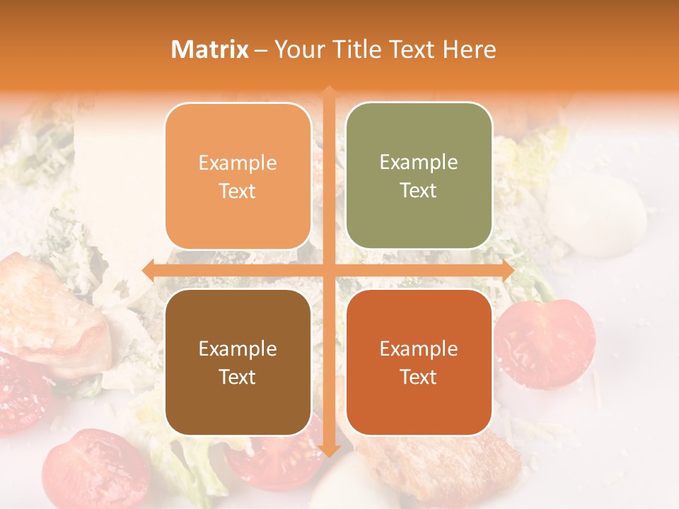A White Plate Topped With Lots Of Food PowerPoint Template