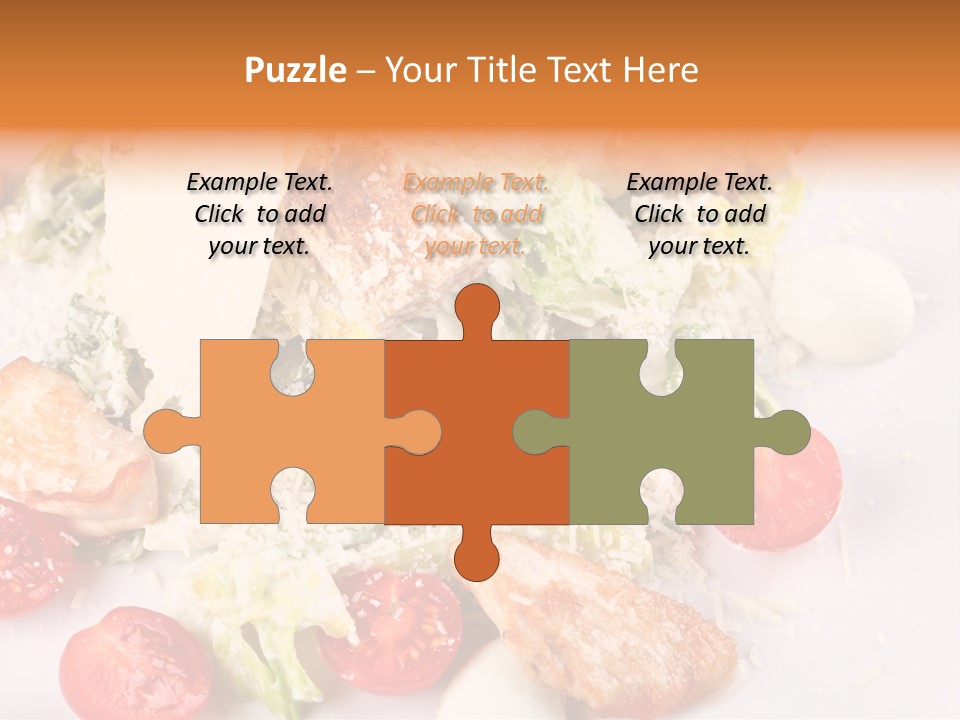A White Plate Topped With Lots Of Food PowerPoint Template
