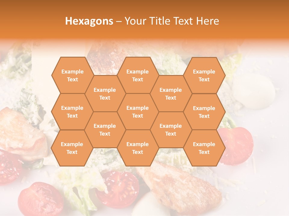 A White Plate Topped With Lots Of Food PowerPoint Template