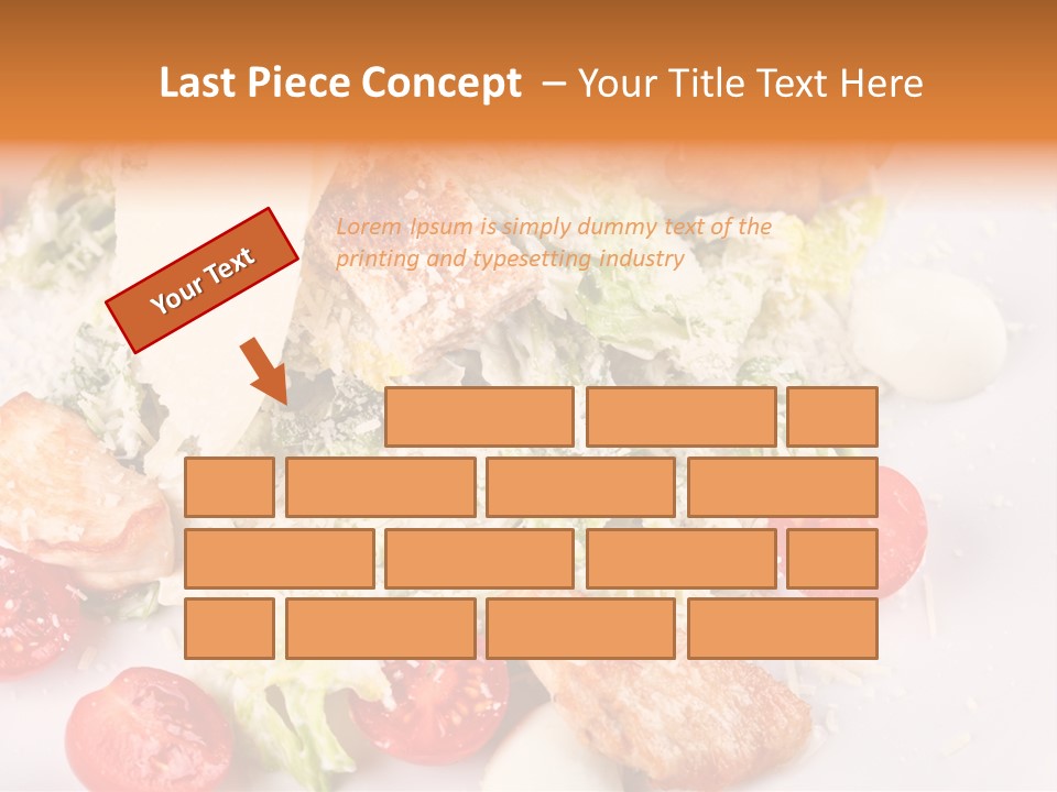 A White Plate Topped With Lots Of Food PowerPoint Template