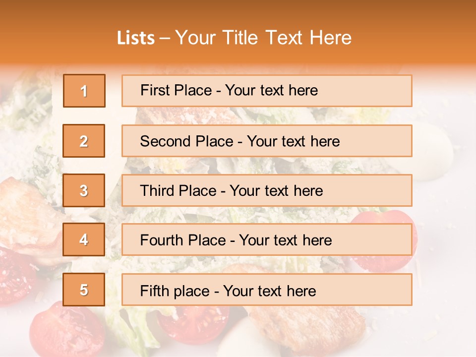 A White Plate Topped With Lots Of Food PowerPoint Template