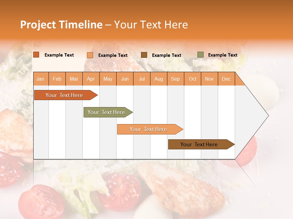 A White Plate Topped With Lots Of Food PowerPoint Template