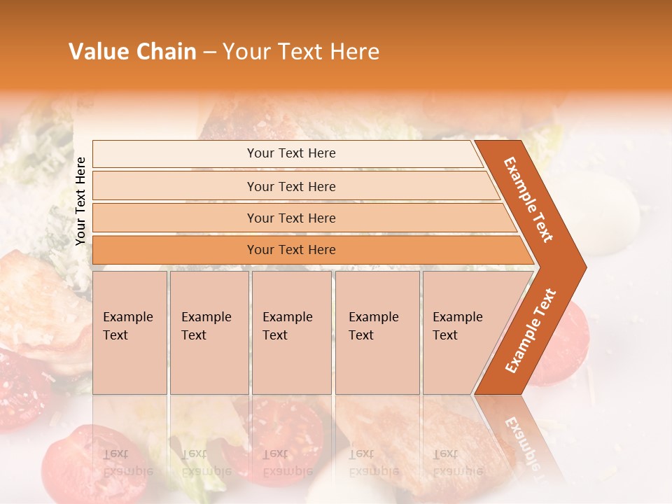 A White Plate Topped With Lots Of Food PowerPoint Template