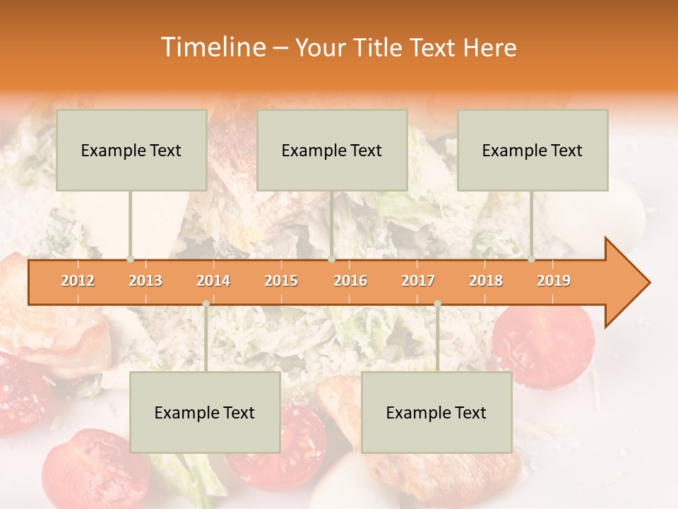 A White Plate Topped With Lots Of Food PowerPoint Template
