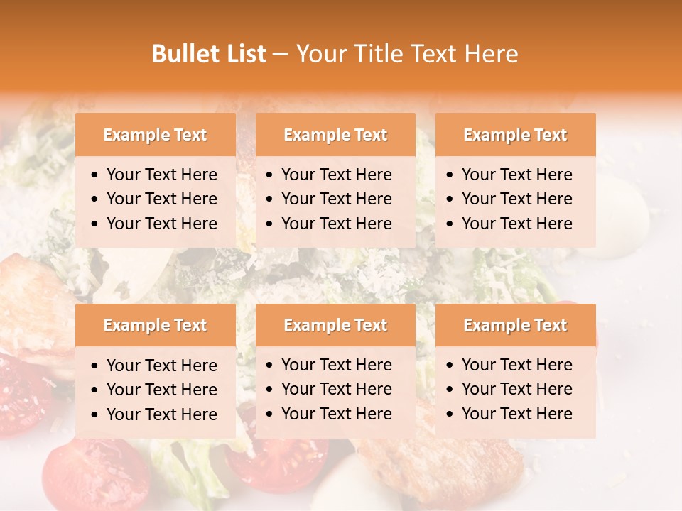 A White Plate Topped With Lots Of Food PowerPoint Template