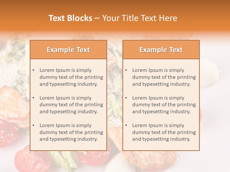 A White Plate Topped With Lots Of Food PowerPoint Template