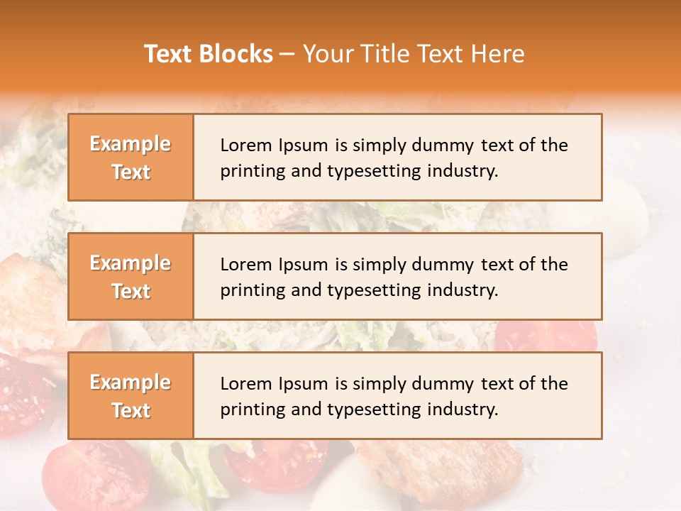 A White Plate Topped With Lots Of Food PowerPoint Template