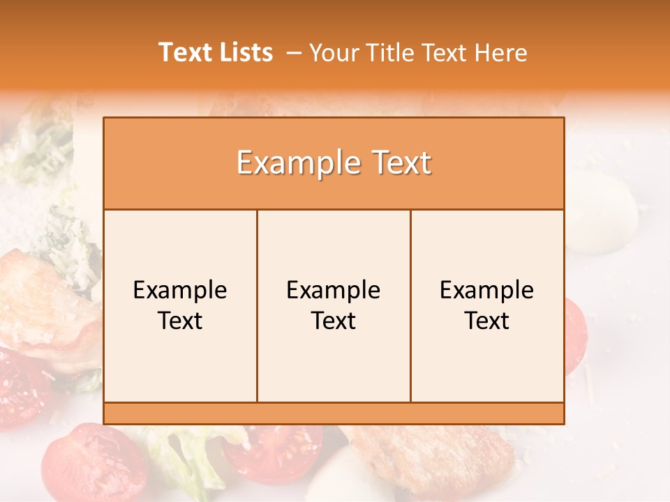 A White Plate Topped With Lots Of Food PowerPoint Template