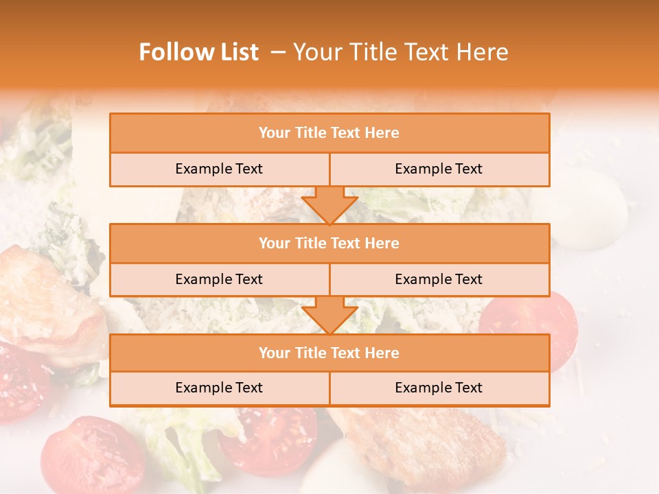 A White Plate Topped With Lots Of Food PowerPoint Template