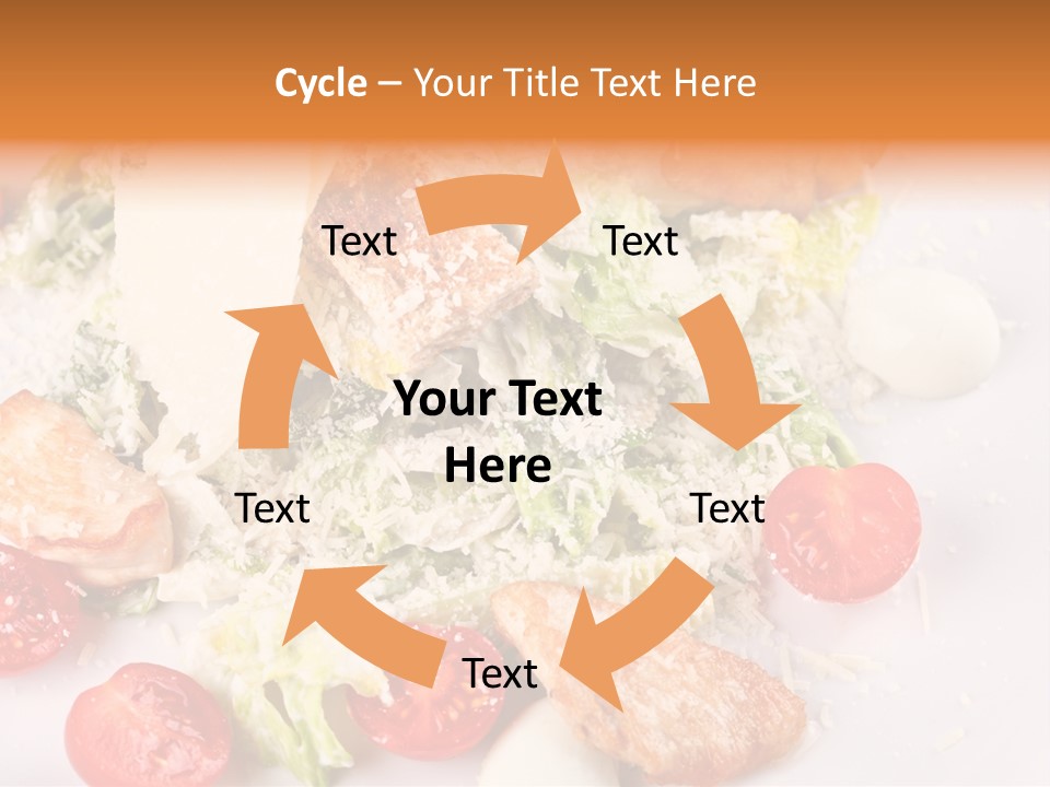 A White Plate Topped With Lots Of Food PowerPoint Template