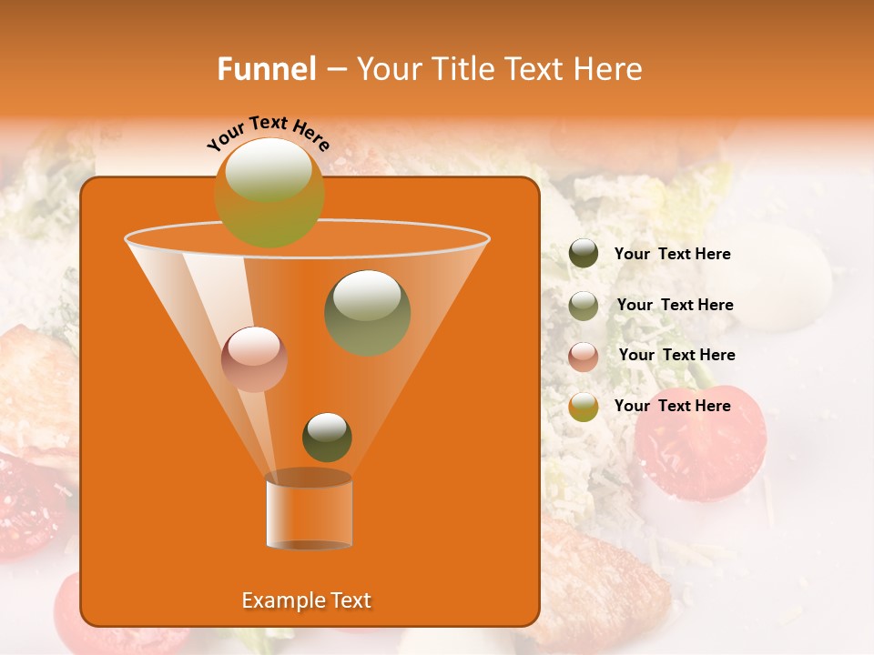 A White Plate Topped With Lots Of Food PowerPoint Template