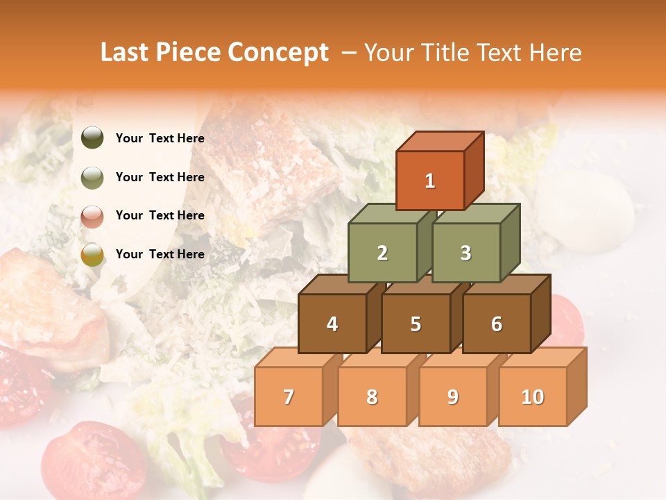 A White Plate Topped With Lots Of Food PowerPoint Template