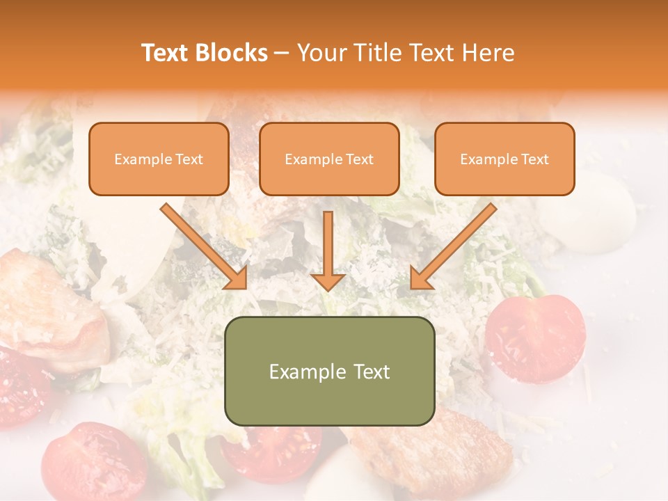 A White Plate Topped With Lots Of Food PowerPoint Template