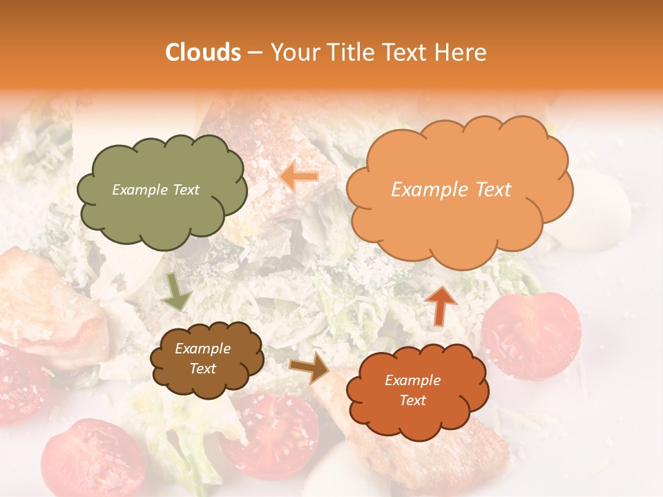 A White Plate Topped With Lots Of Food PowerPoint Template