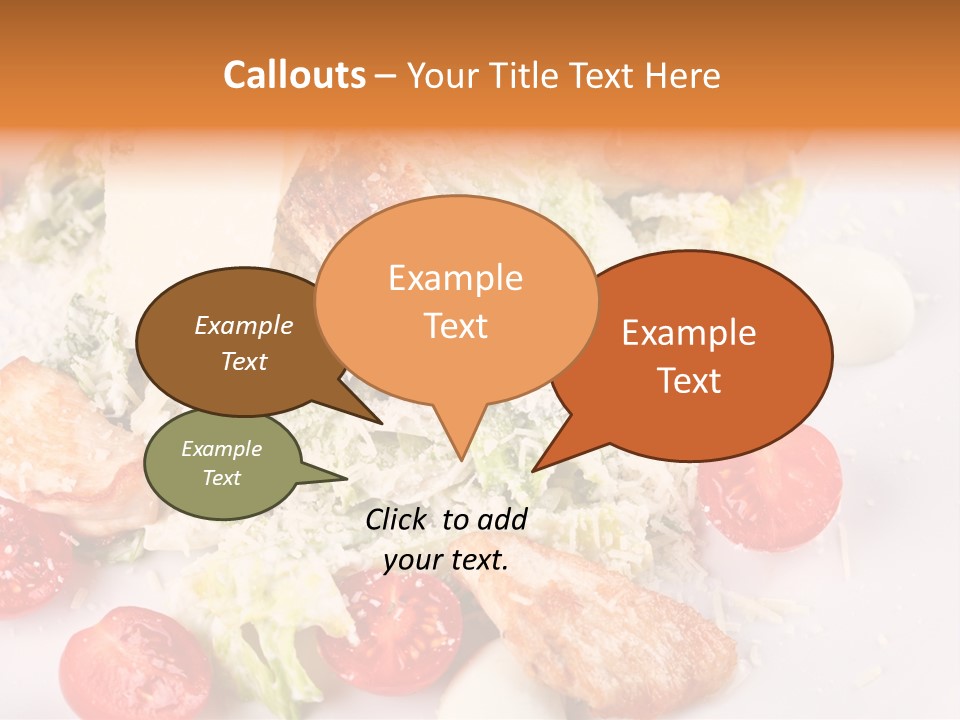 A White Plate Topped With Lots Of Food PowerPoint Template