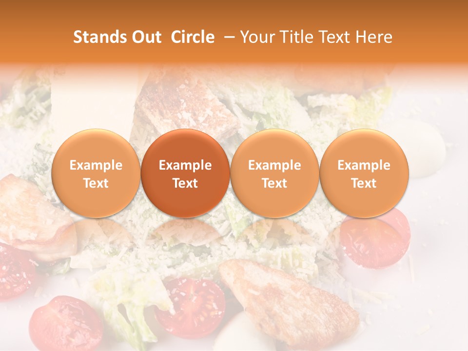 A White Plate Topped With Lots Of Food PowerPoint Template