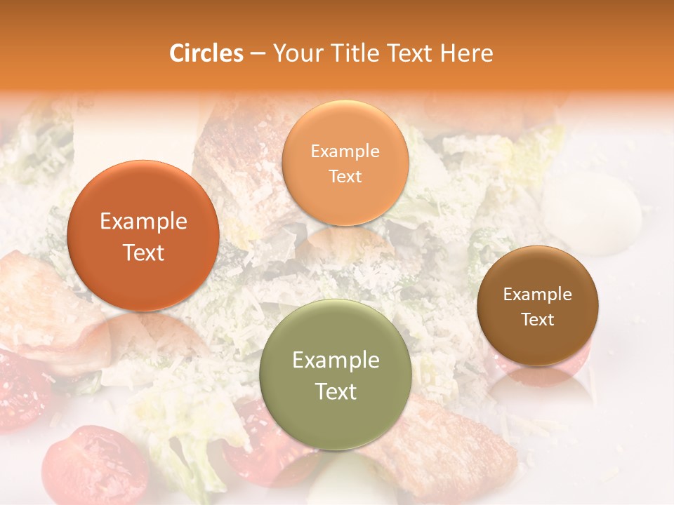 A White Plate Topped With Lots Of Food PowerPoint Template