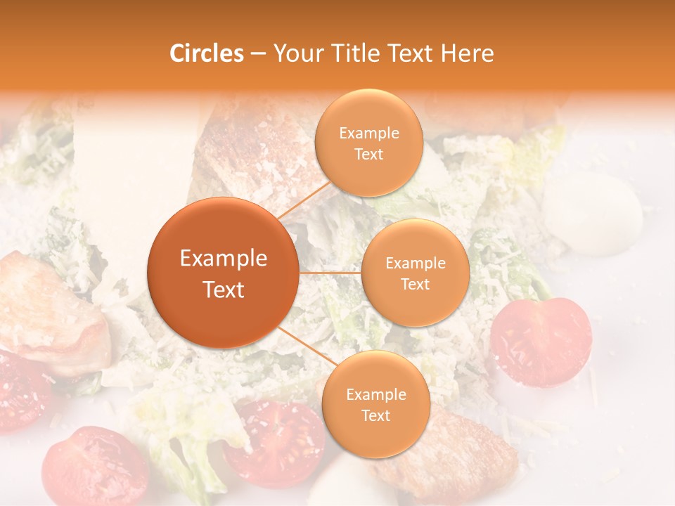 A White Plate Topped With Lots Of Food PowerPoint Template