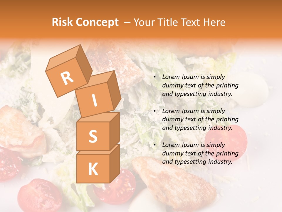 A White Plate Topped With Lots Of Food PowerPoint Template