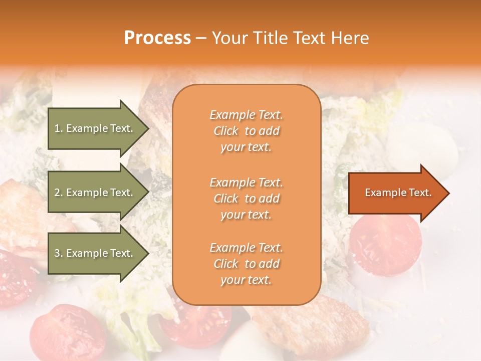 A White Plate Topped With Lots Of Food PowerPoint Template