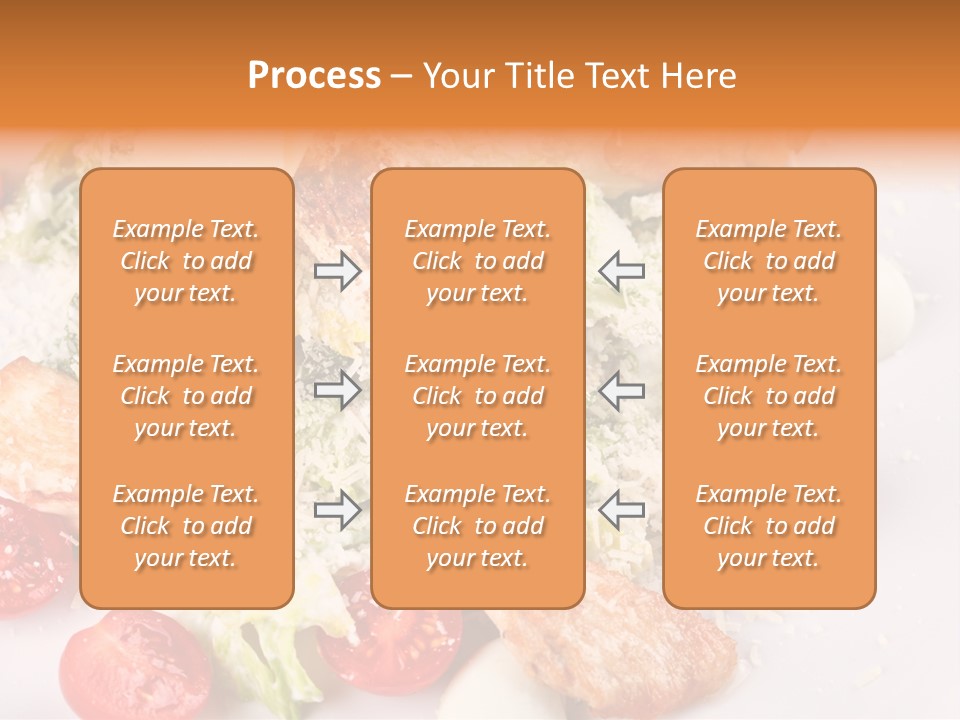 A White Plate Topped With Lots Of Food PowerPoint Template