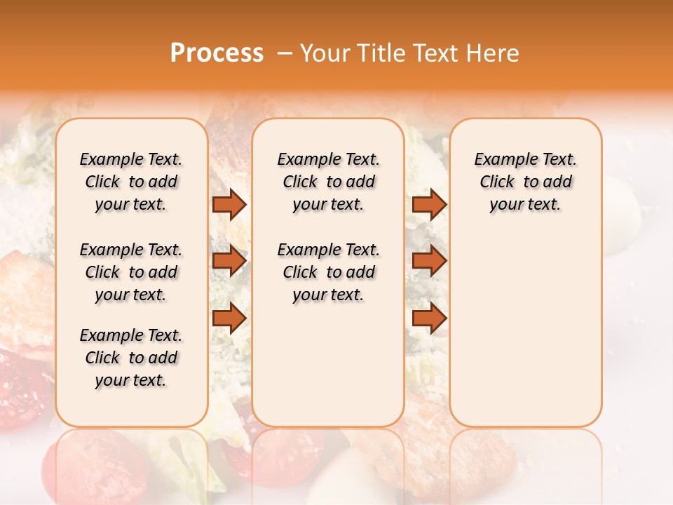 A White Plate Topped With Lots Of Food PowerPoint Template